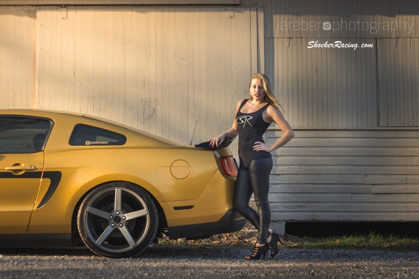 Morgan Kitzmiller photoshoot with Isaac Reber's Mustang_7