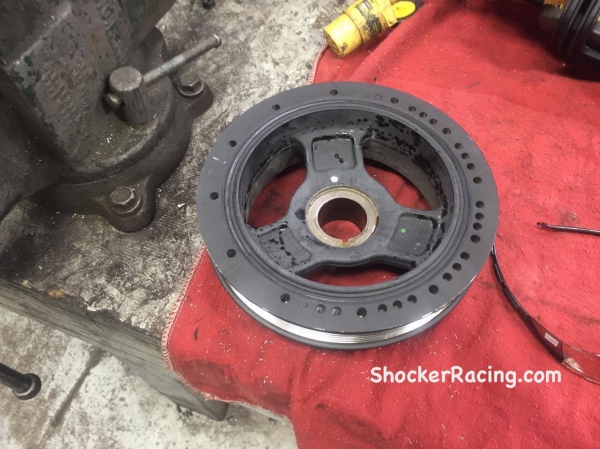 C7 Z06 Stock Harmonic Balancer removed