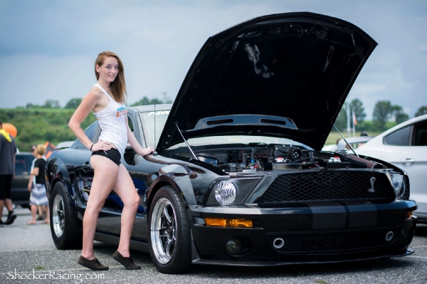 Harley Danielle with JD Joyride TV's Shelby Mustang at AM2016