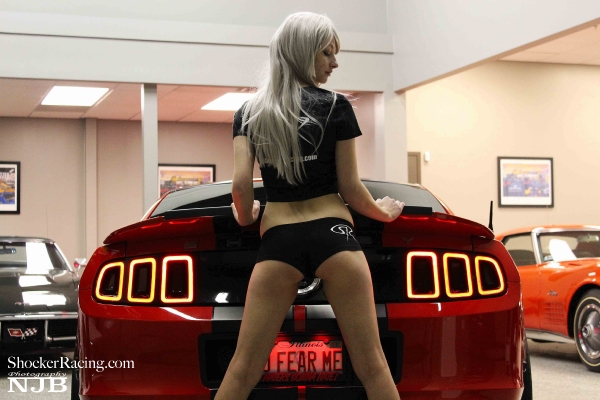Brenda Lezon for ShockerRacingGirls with a Shelby GT500
