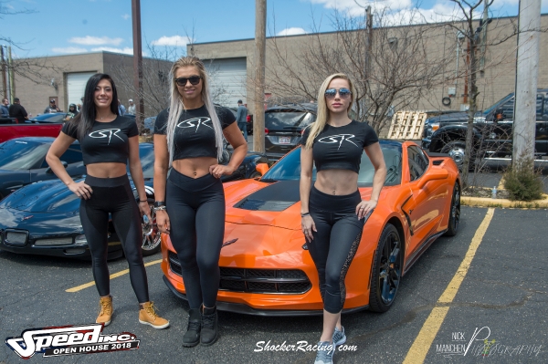 Adriannka, Lex, and Alice for ShockerRacing Girls at Speed Inc Open House 2018