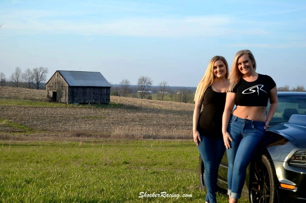Jennifer Combs and her Sister Jordan for ShockerRacing Girls