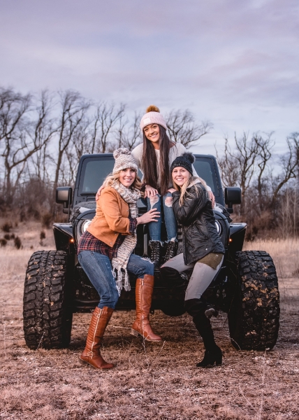 Jeep Girls - Kim, Kelsey Jackson, and Cora Nakos